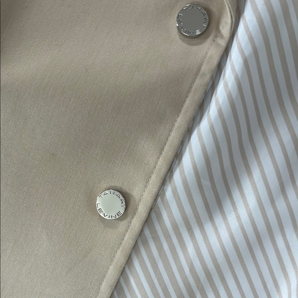 Tahari Blazer Sz 8 light beige color - Picture 4 of 7